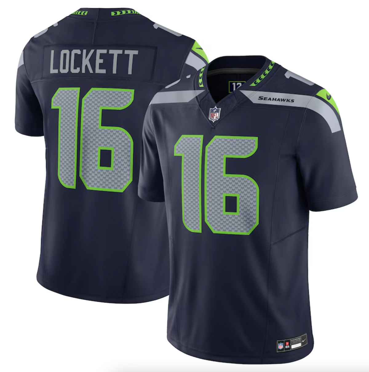 Men's Seattle Seahawks Tyler Lockett Nike Navy Vapor F.U.S.E. Limited Jersey