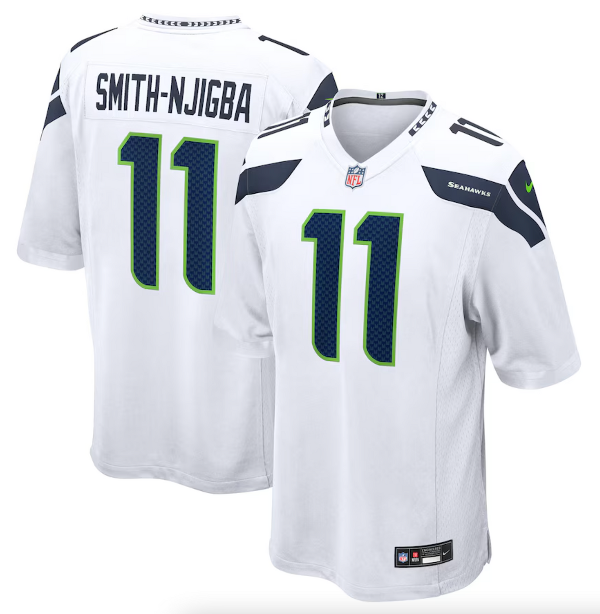 Men's Seattle Seahawks Jaxon Smith-Njigba Nike White Away Game Jersey