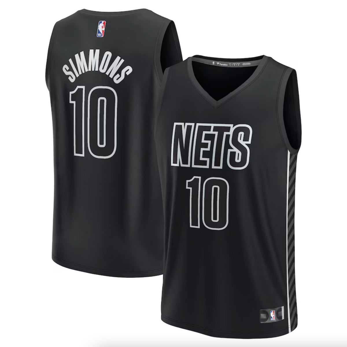 Men's Brooklyn Nets Ben Simmons Fanatics Black Fast Break Replica Player Jersey - Statement Edition