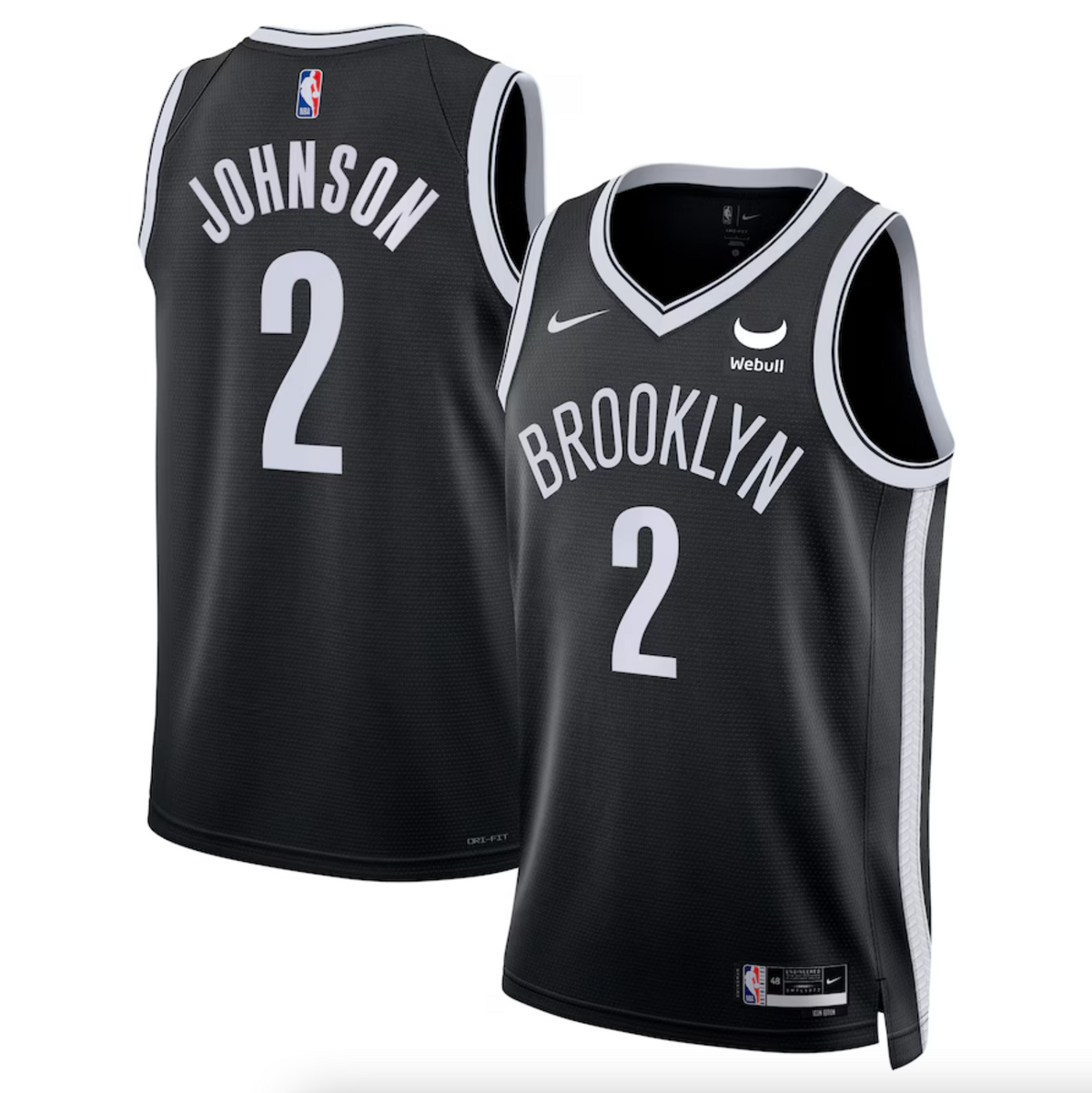 Men's Brooklyn Nets Day'Ron Sharpe Fanatics Black Fast Break Replica Jersey - Icon Edition