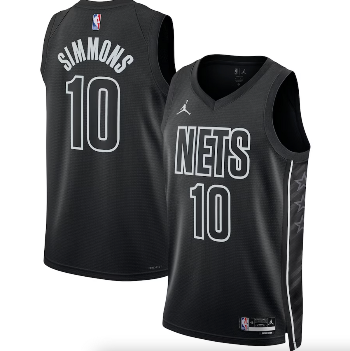 Unisex Brooklyn Nets Ben Simmons Jordan Brand Black Swingman Jersey - Statement Edition