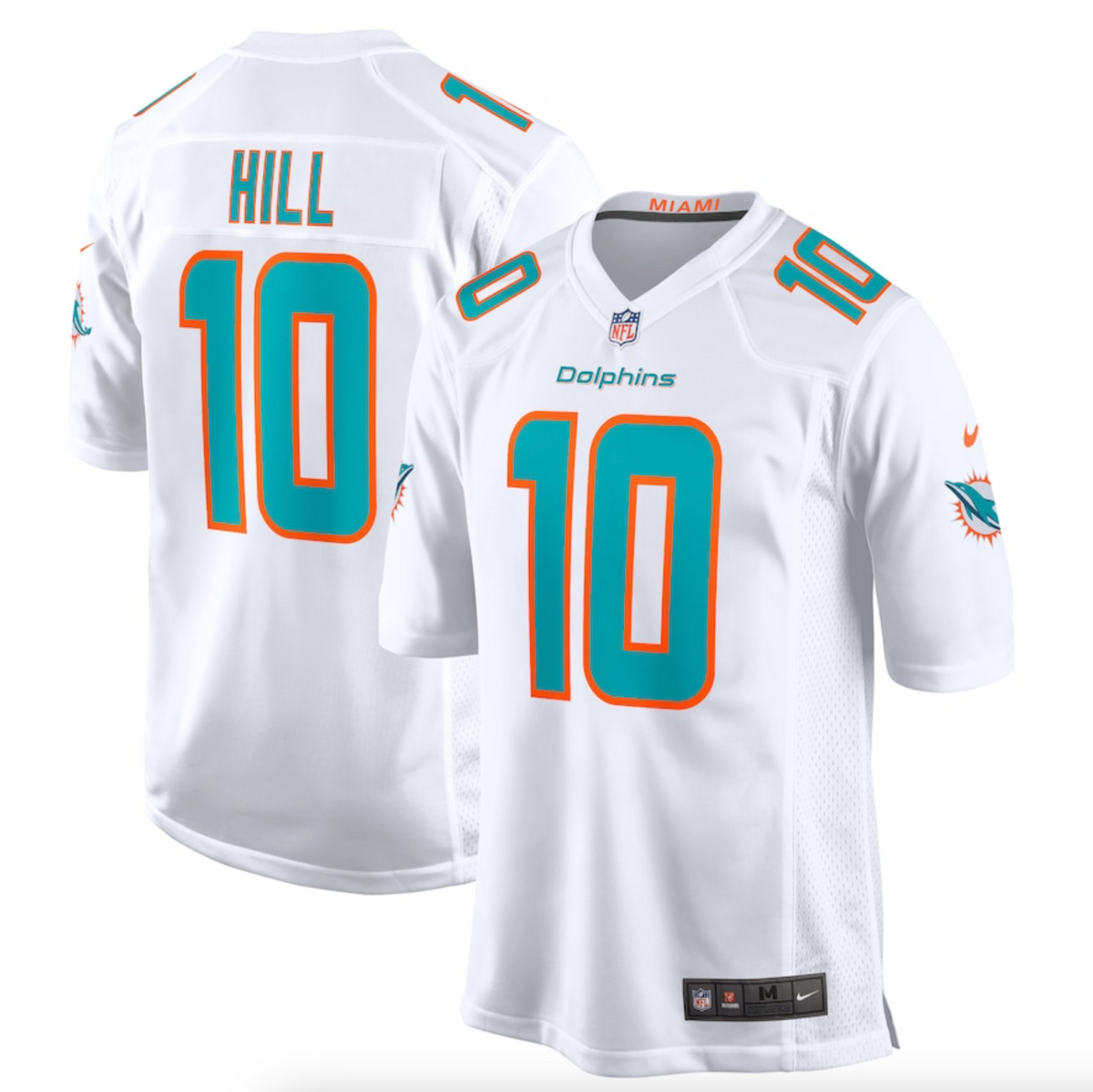 Men's Miami Dolphins Tyreek Hill Nike White Game Jersey