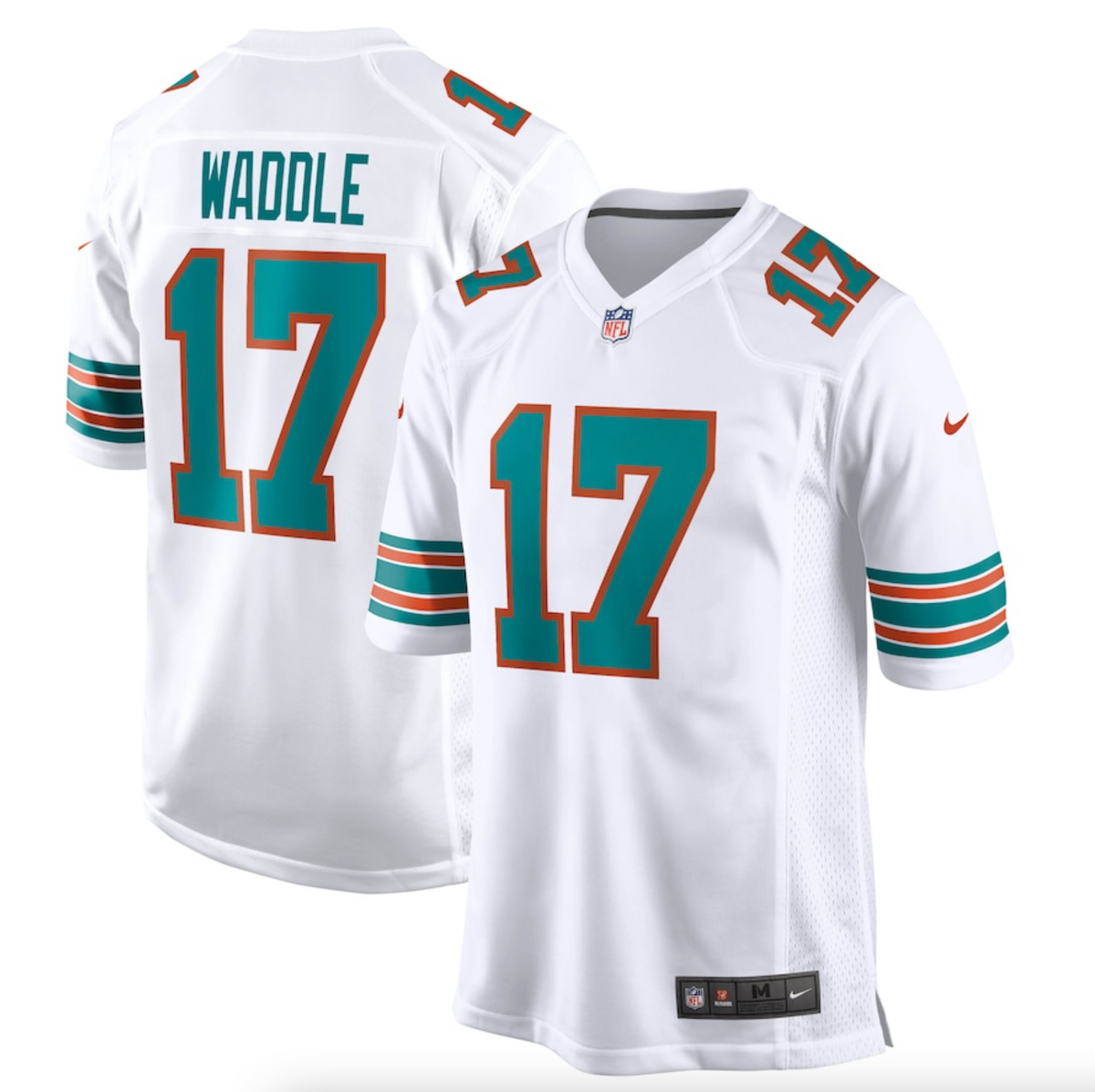 Men's Miami Dolphins Jaylen Waddle Nike White Game Jersey