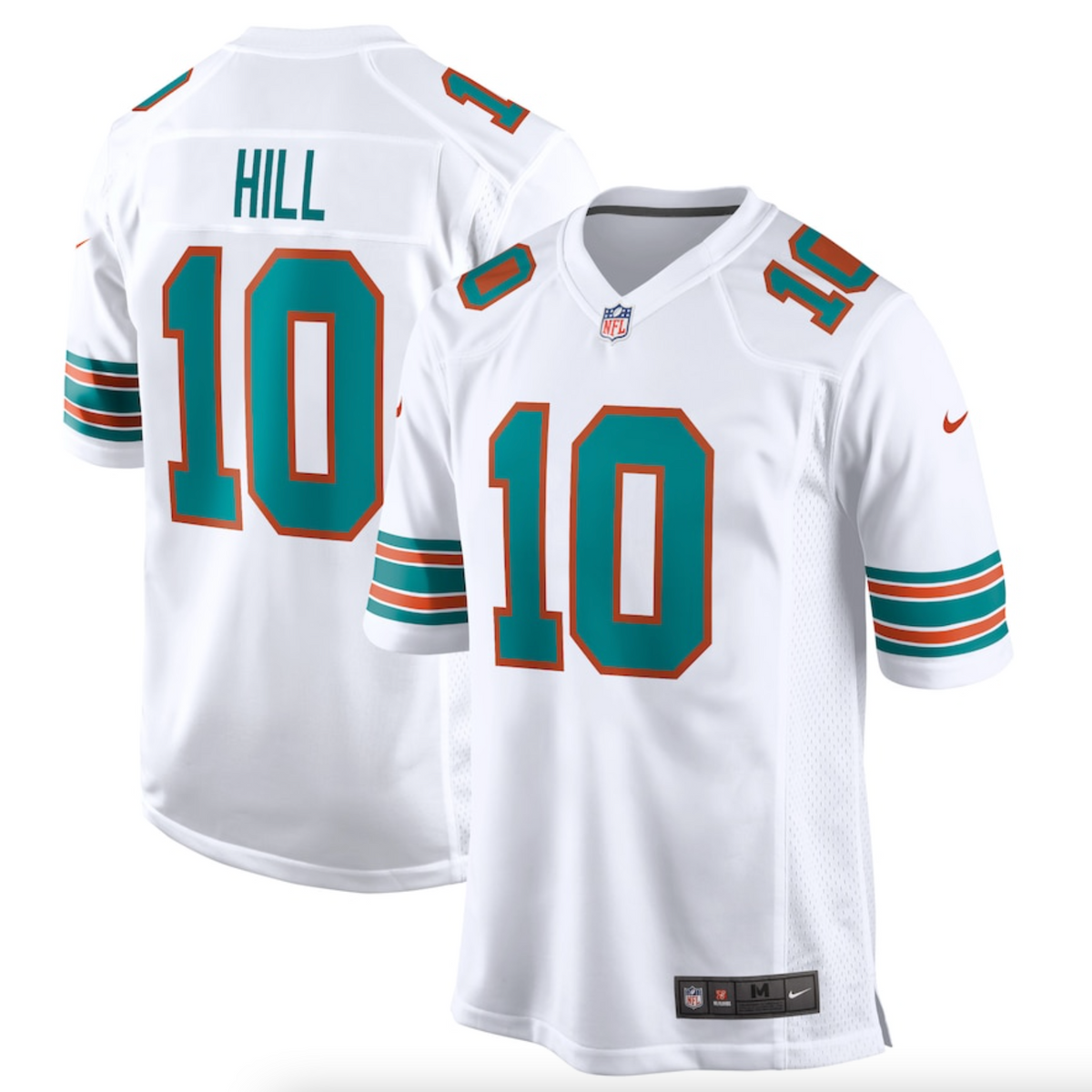 Men's Miami Dolphins Tyreek Hill Nike White Alternate Game Jersey