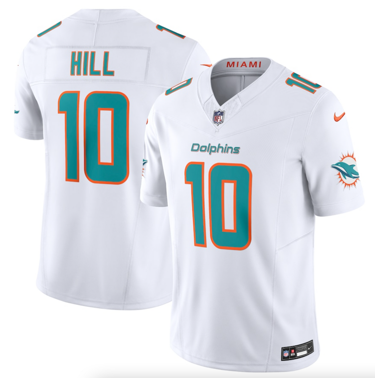 Men's Miami Dolphins Tyreek Hill Nike White Vapor F.U.S.E. Limited Jersey