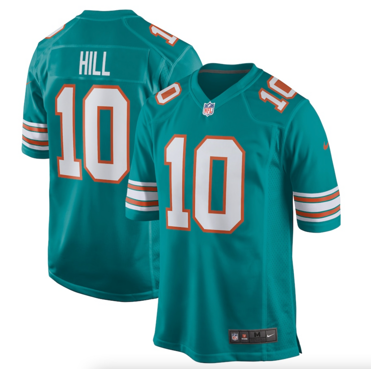 Men's Miami Dolphins Tyreek Hill Nike Aqua Alternate Game Jersey