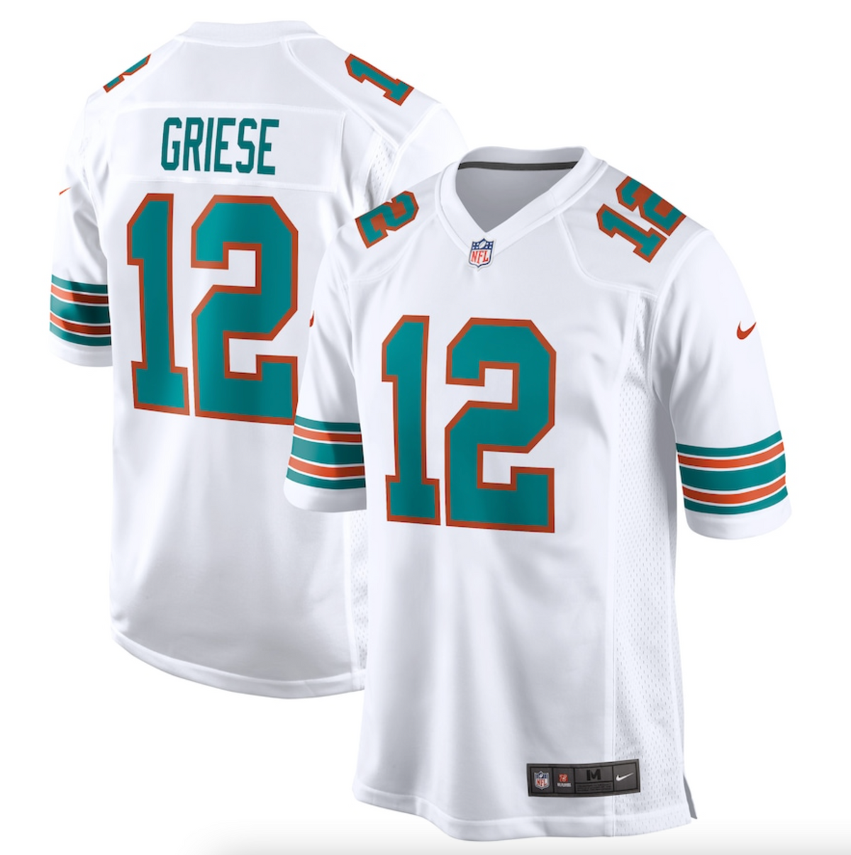 Men's Miami Dolphins Bob Griese Nike White Retired Player Jersey