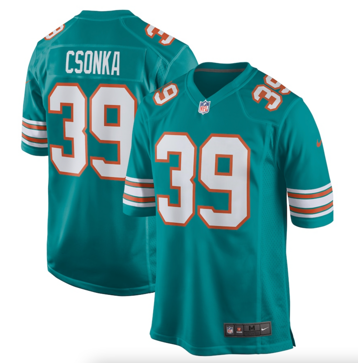 Men's Miami Dolphins Larry Csonka Nike Aqua Retired Player Jersey