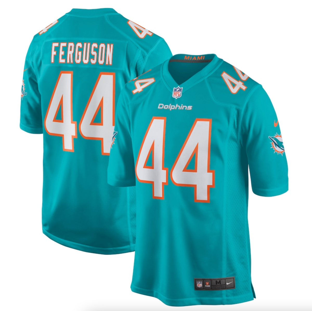 Men's Miami Dolphins Blake Ferguson Nike Aqua Game Player Jersey