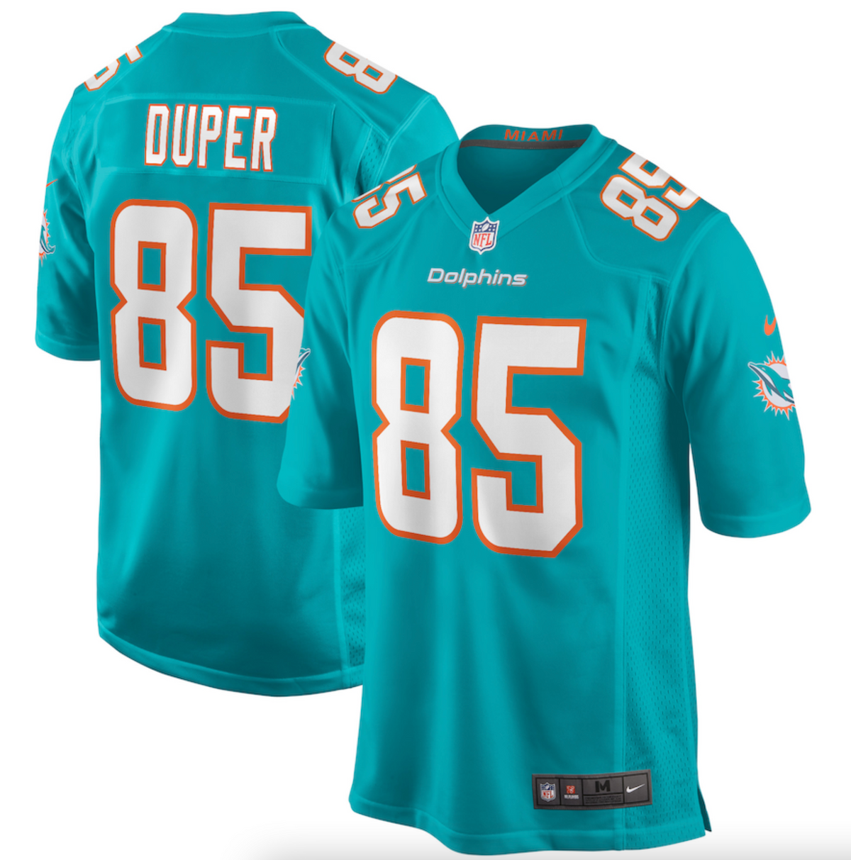 Men's Miami Dolphins Mark Duper Nike Aqua Game Retired Player Jersey