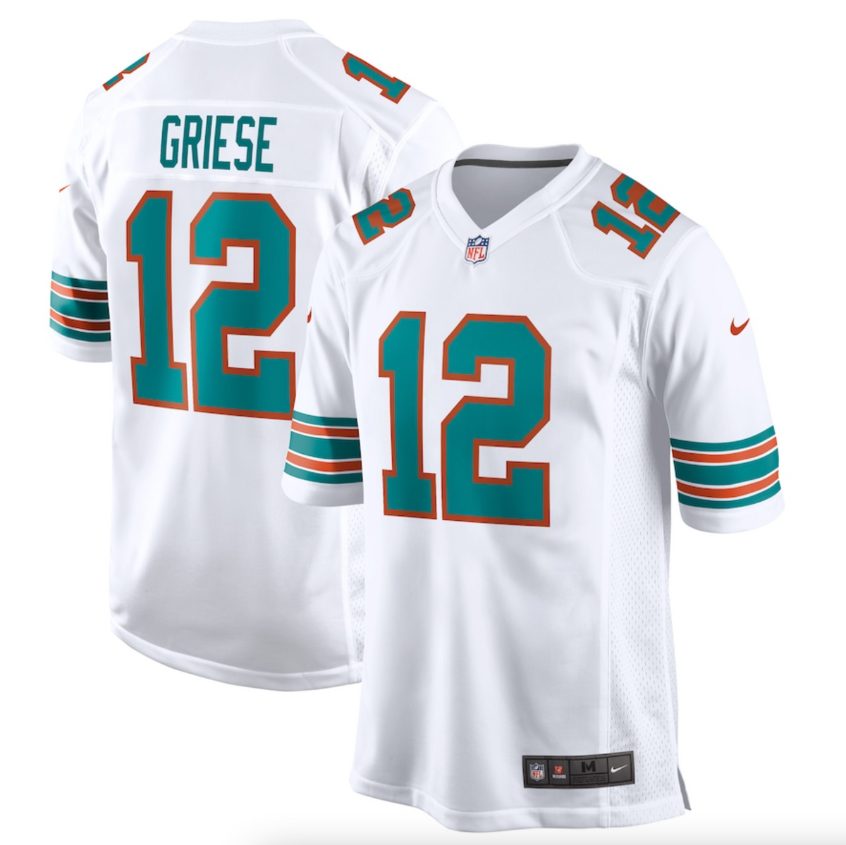 Men's Miami Dolphins Bob Griese Nike White Retired Player Jersey