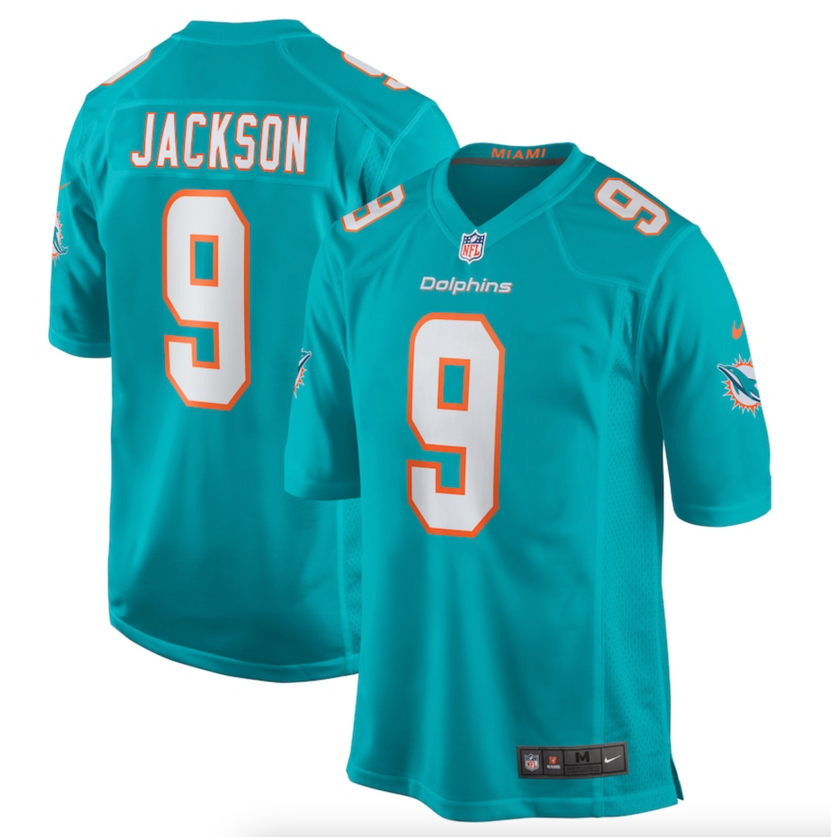 Men's Miami Dolphins Calvin Jackson Nike Aqua Home Game Player Jersey