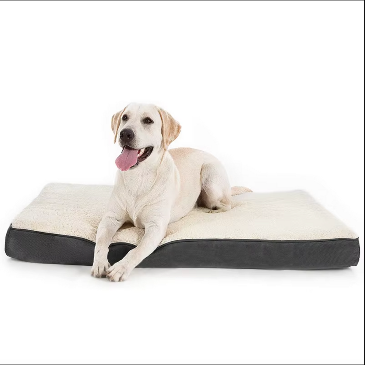 Sponge Large Dog Bed Washable Dog Mat Breathable Pet Bed Detachable Plush Sherpa Cover for Dog Products