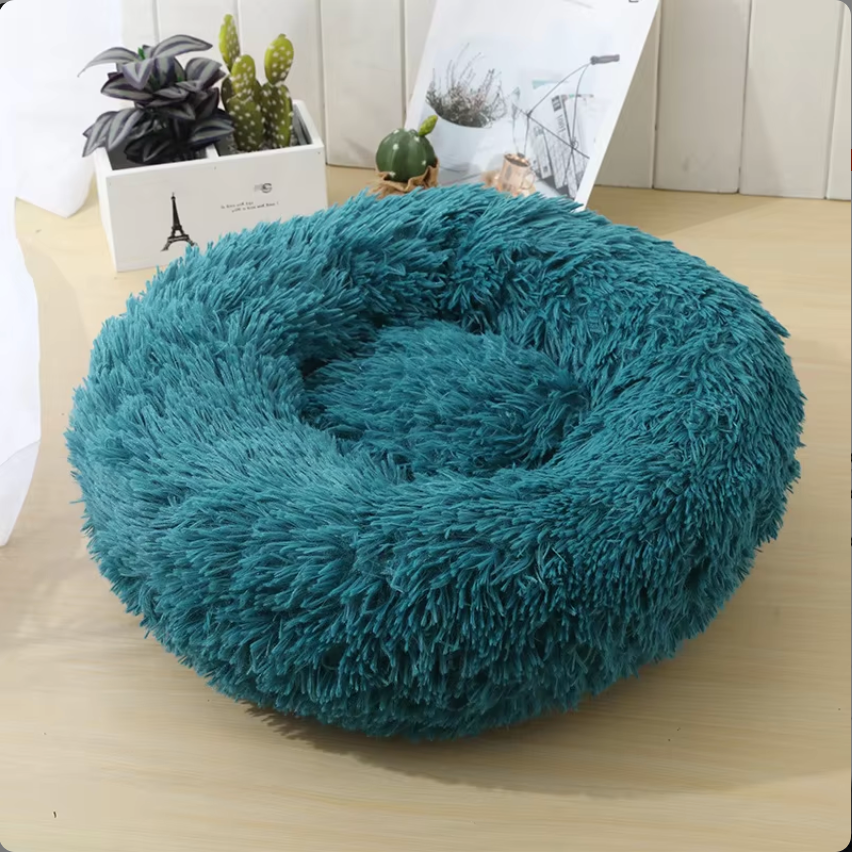 Round Cat Beds House Soft Long Plush Pet Bed For Dog Bed Basket Pet Product Cushion Cat Mat Animal Sleeping Sofa Pet Manufacture