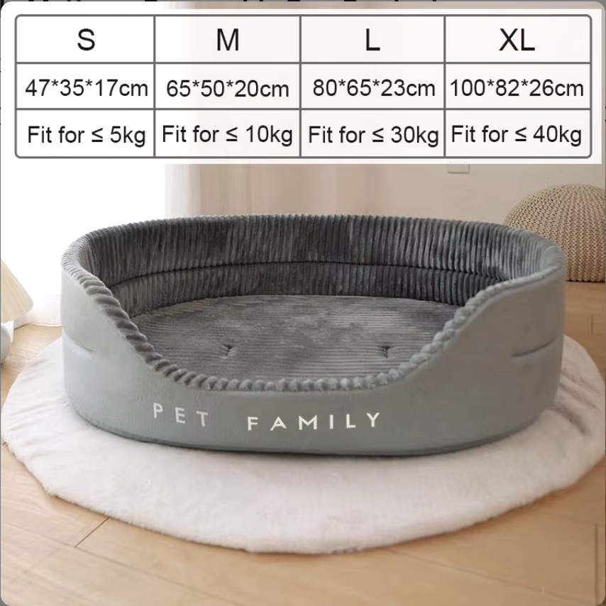 Large Dog Bed Padded Cushion for Small Big Dogs Sleeping Beds Pet Houses for Cats Soft Durable Mattress Removable Dog Products