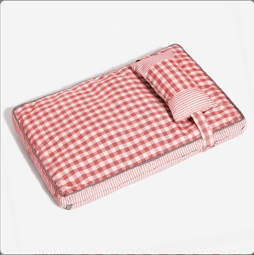 Fashion Checkered Pattern Washable Dog Cat Bed With Pillow Soft Pet Bed for Small Medium Large Dogs Cat Products