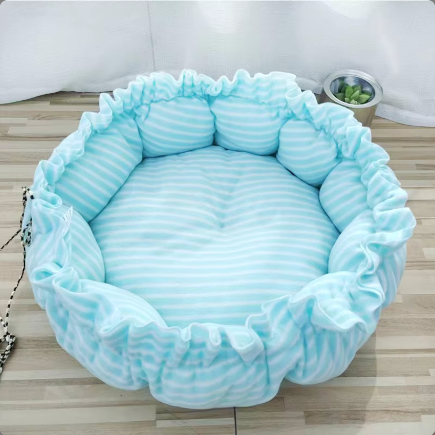 Warm Cat Bed Pet Bed Winter Dog Bed with Drawstring Soft Cat Products