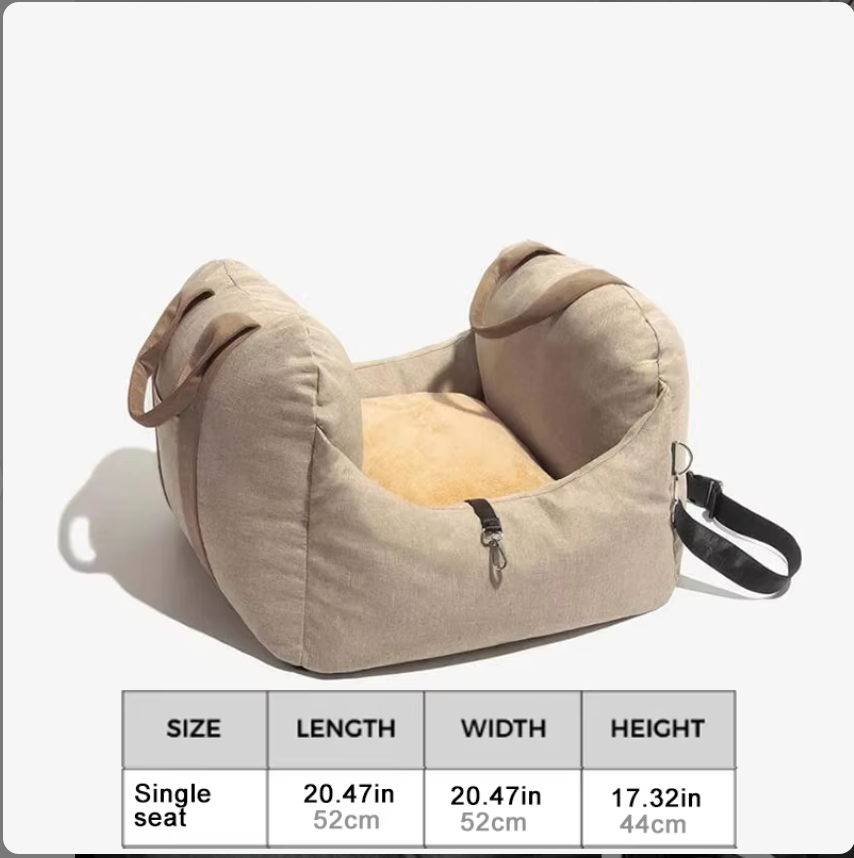 Portable Dog Car Seat Travel Pet Booster Seat Dog Carrier with Safety Belt Washable Puppy Pet Car Seat Design Dog Products