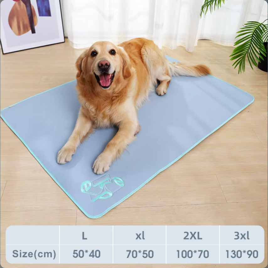 Summer Dog Cooling Mat Pet Large Size Ice Silk Dog Cool Bed Pet Cat Breathable Blanket Cushion Indoor Sofa Floor Mat Dog Product