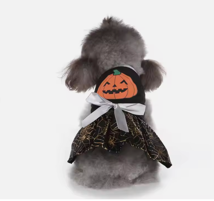 Dog Dress Halloween Pet Clothes for Pet Dog Halloween Supplies Wizard Dress Dog Costume Bat Skirt Christmas Decoration Supplies