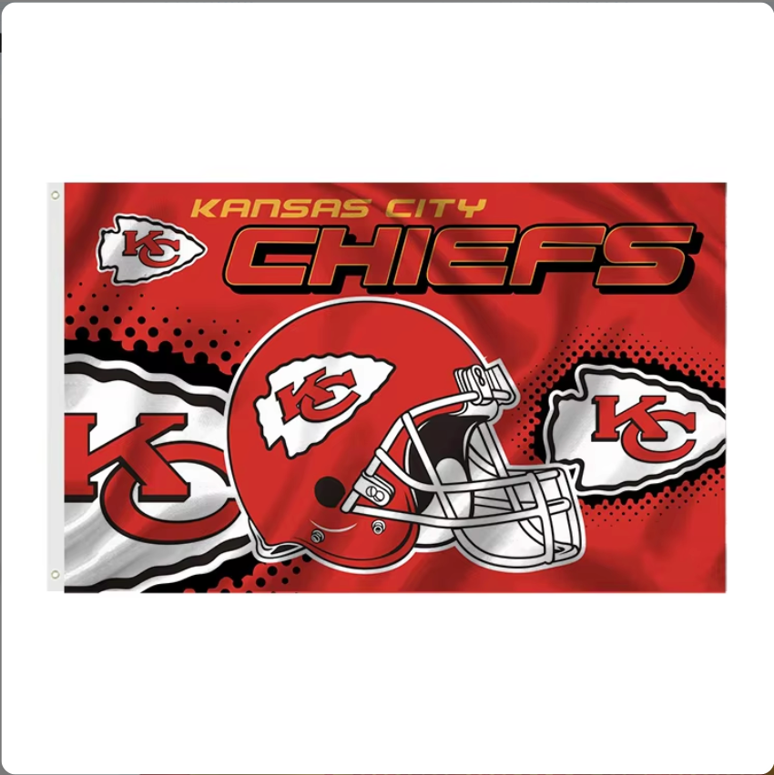 [37 items_Many different designs to choose from] Fast delivery custom 3X5ft flags Kansas City Chiefs flag nfl chiefs kingdom flags