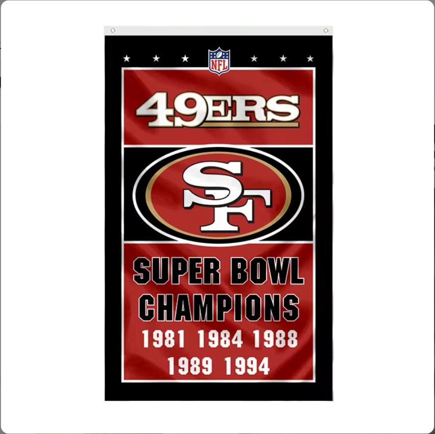 [72 items_Many different designs to choose from] Custom San Francisco 49ers Flags