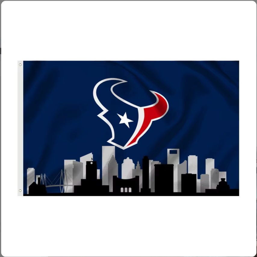 [26 items_Many different designs to choose from] Custom flags for NFL team HOUSTON TEXANS