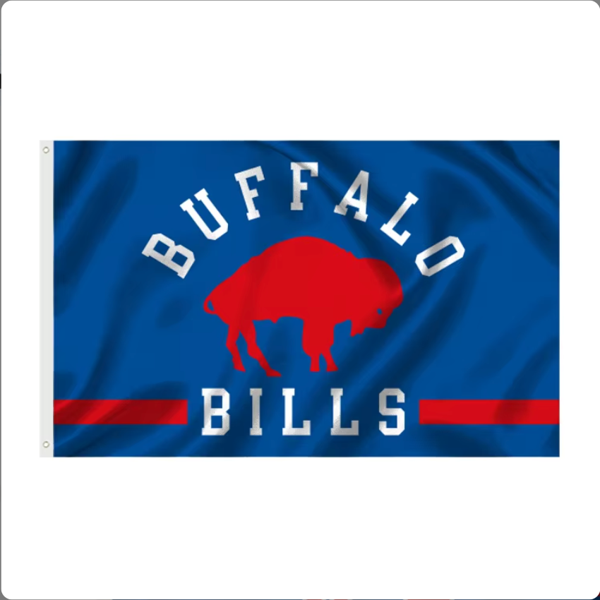 [Many different designs to choose from] Custom 3X5FT nfl flags with old Buffalo BILLS flags