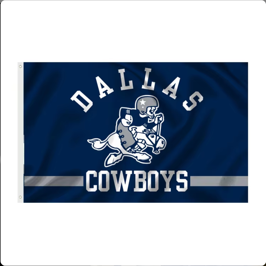 [Many different designs to choose from] Double sided print custom 3x5ft nfl flags team cowboys football flag with many designs Dallas Cowboys flags