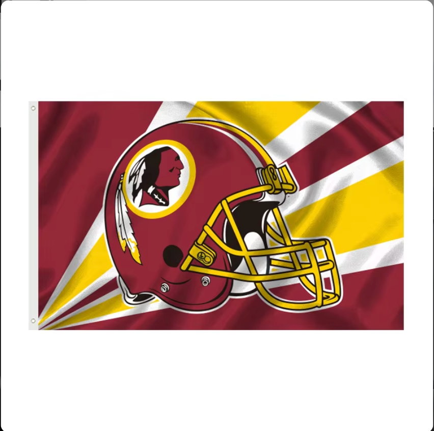 [Many different designs to choose from] High Quality 3x5ft Banner Custom Best Price Polyester NFL Team Washington Commanders Redskins Flags