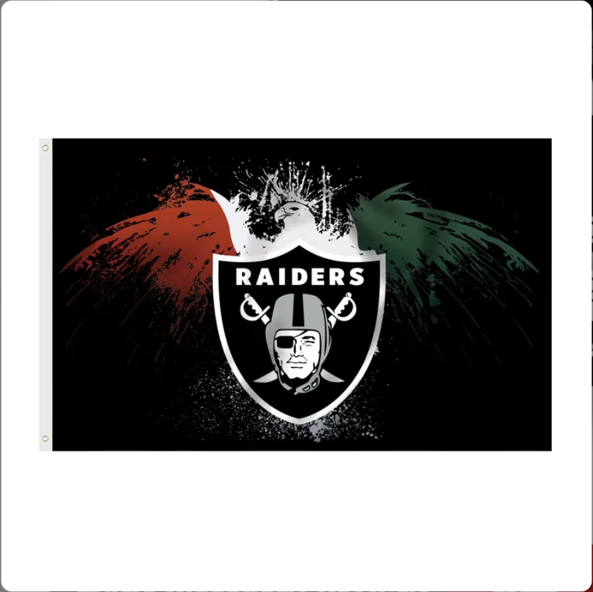 [Many different designs to choose from] Las Vegas Raiders flags 3X5FT