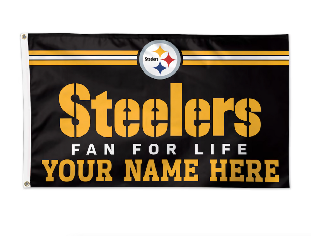 Pittsburgh Steelers WinCraft 3' x 5' One-Sided Deluxe Personalized Flag